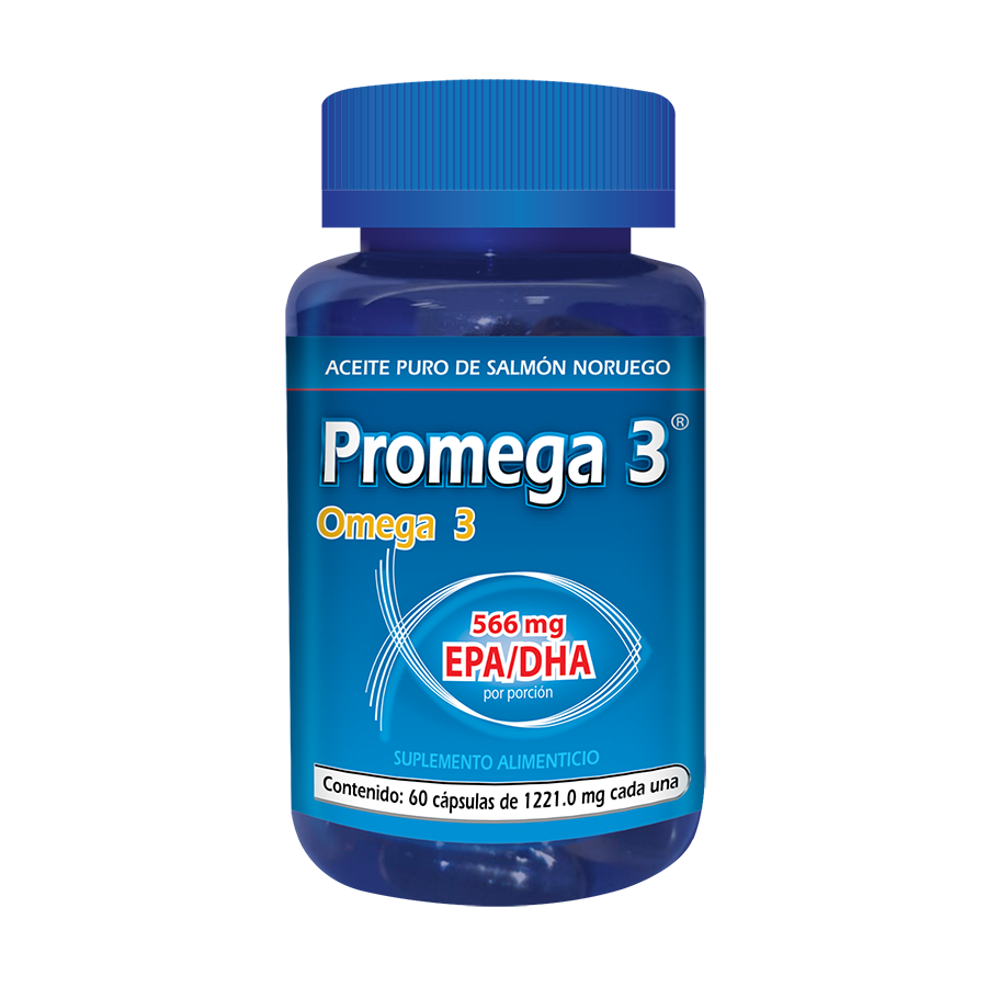 Promega Omega-3 – Aceite Puro de Salmón Noruego con EPA y DHA